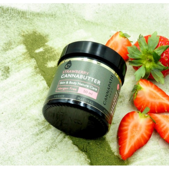 Strawberry Cannabutter – masło do twarzy i ciała 50 ml