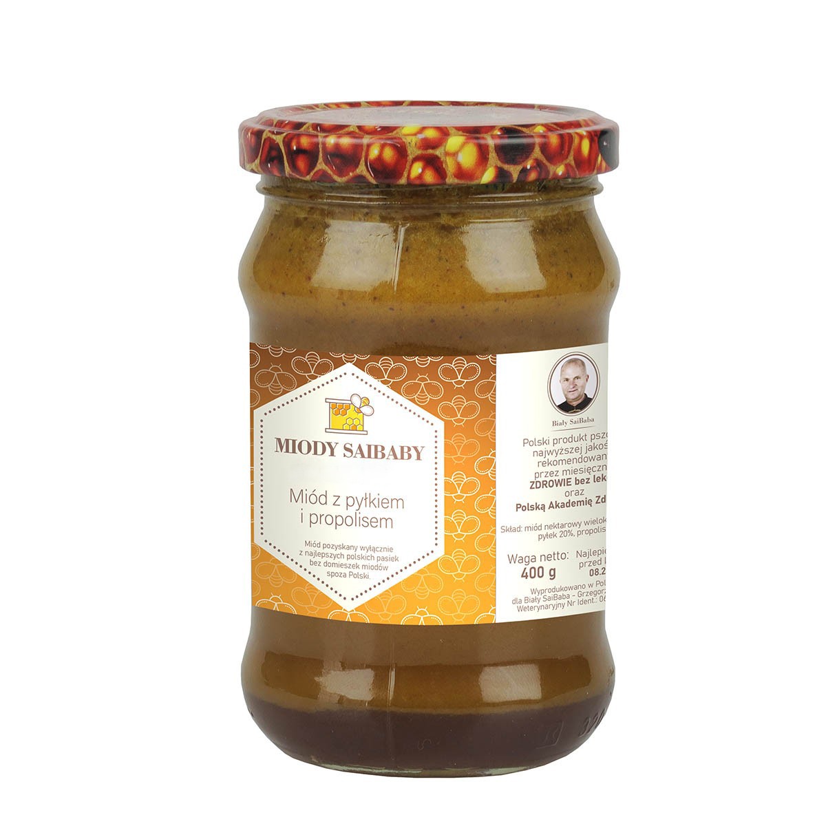 Miód z pyłkiem kwiatowym i propolisem 400g - 4967