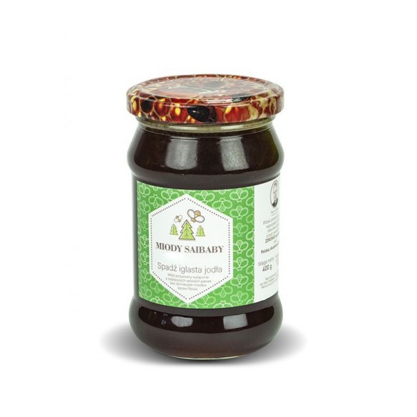 Miód spadziowy iglasty z jodły 400 g | Naturalny miód pszczeli