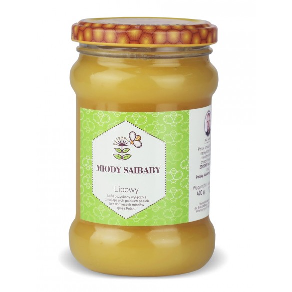 Miód lipowy 400 g | Naturalny miód pszczeli