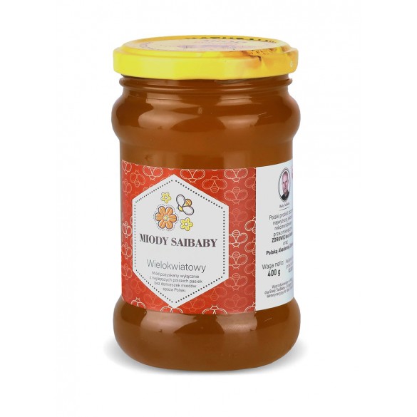 Miód wielokwiatowy 400 g | Naturalny miód pszczeli