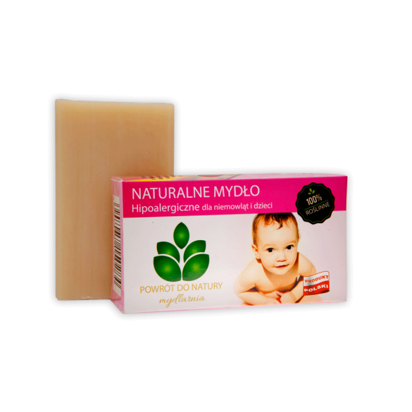 100% naturalne mydło hipoalergiczne dla niemowląt - 100 g