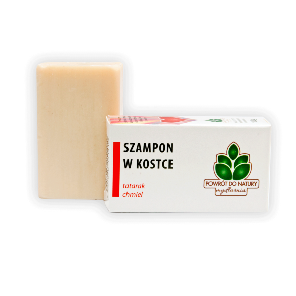 Szampon w kostce z tatarakiem i chmielem 100g Szampon w kostce z tatarakiem i chmielem 100g