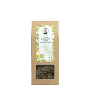 Herbata ziołowa z kwiatami konopi z melisą i ashwagandhą 50g - 5146