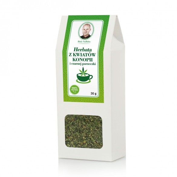 Herbata z kwiatów konopi i czarnej porzeczki 30g Herbata z kwiatów konopi i czarnej porzeczki 30g