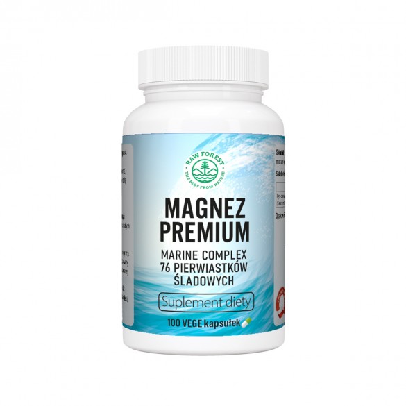 Magnez PREMIUM - Marine Complex - 76 pierwiastków śladowych - Suplement diety - RawForest
