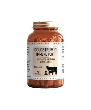 Colostrum D Immune Fort - Ekstrakt z pieczarki brazylijskiej - HerbaSano - 5216
