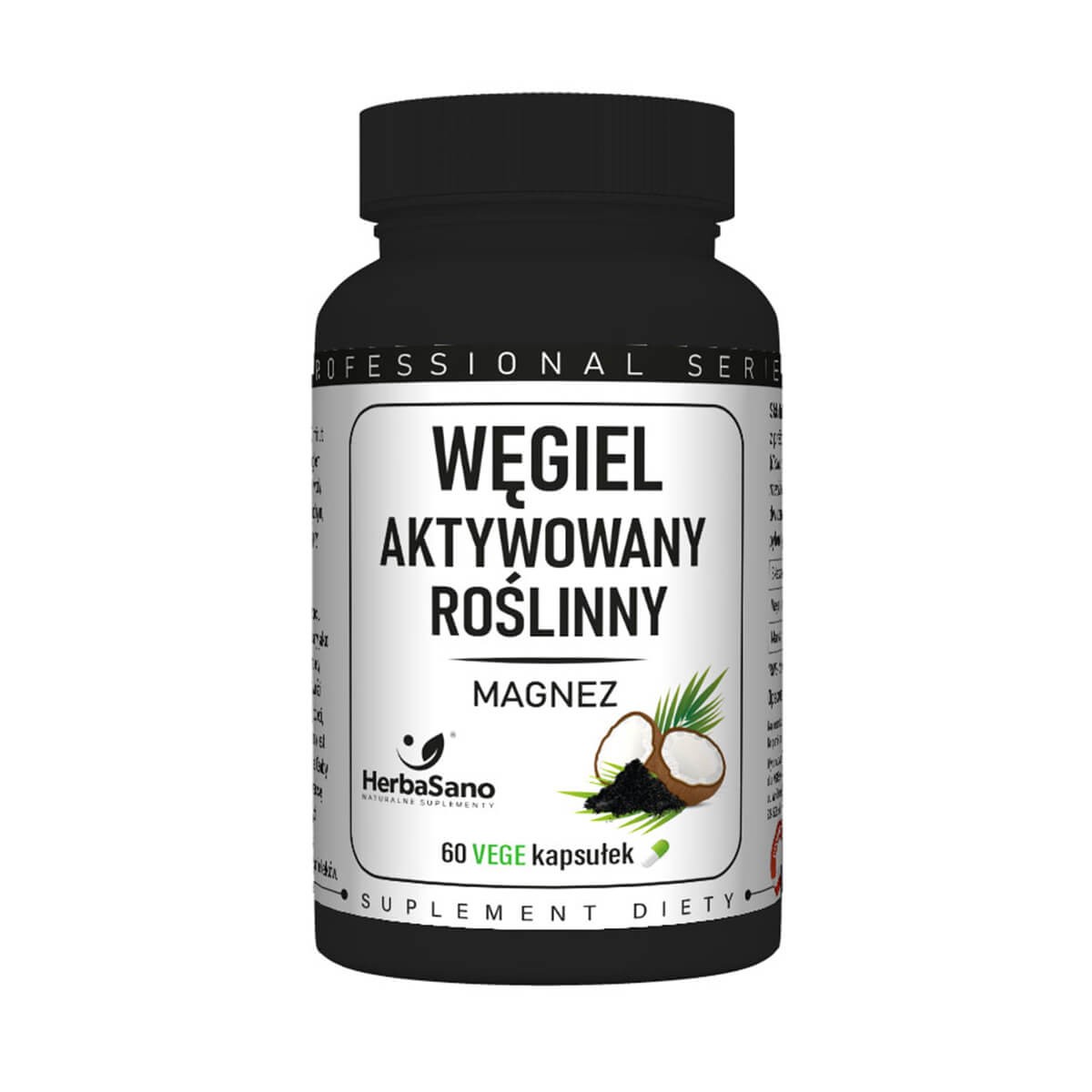 Węgiel aktywowany roślinny + magnez - 5424