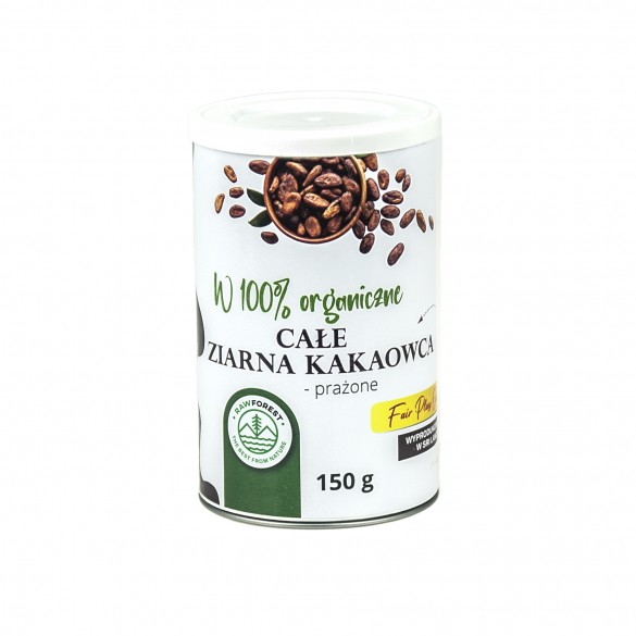 100% organiczne ziarna kakaowca całe 150g