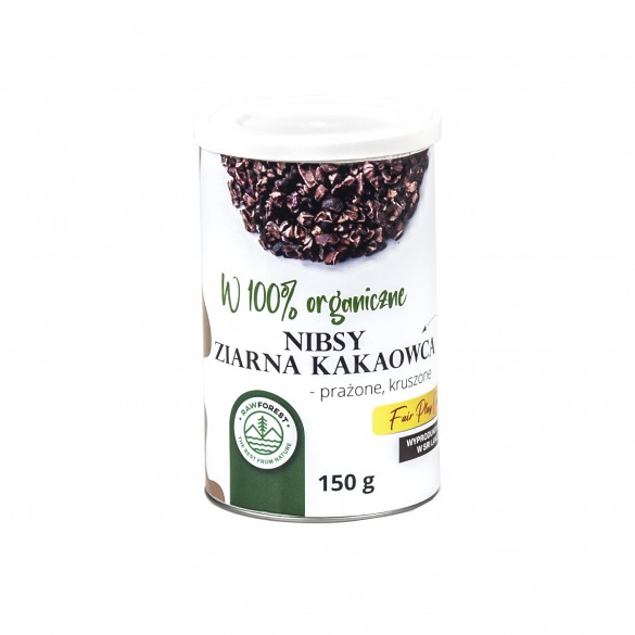 100% organiczne ziarna kakaowca nibsy 150g