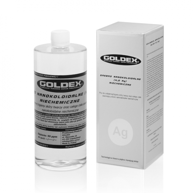 Srebro nanokoidalne - 1000 ml - GOLDEX - 5579