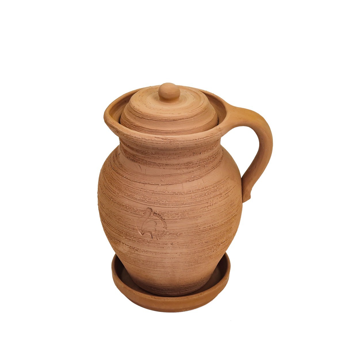 Zestaw: Dzbanek gliniany mały 1,5l + kubek gliniany 500ml - 5635