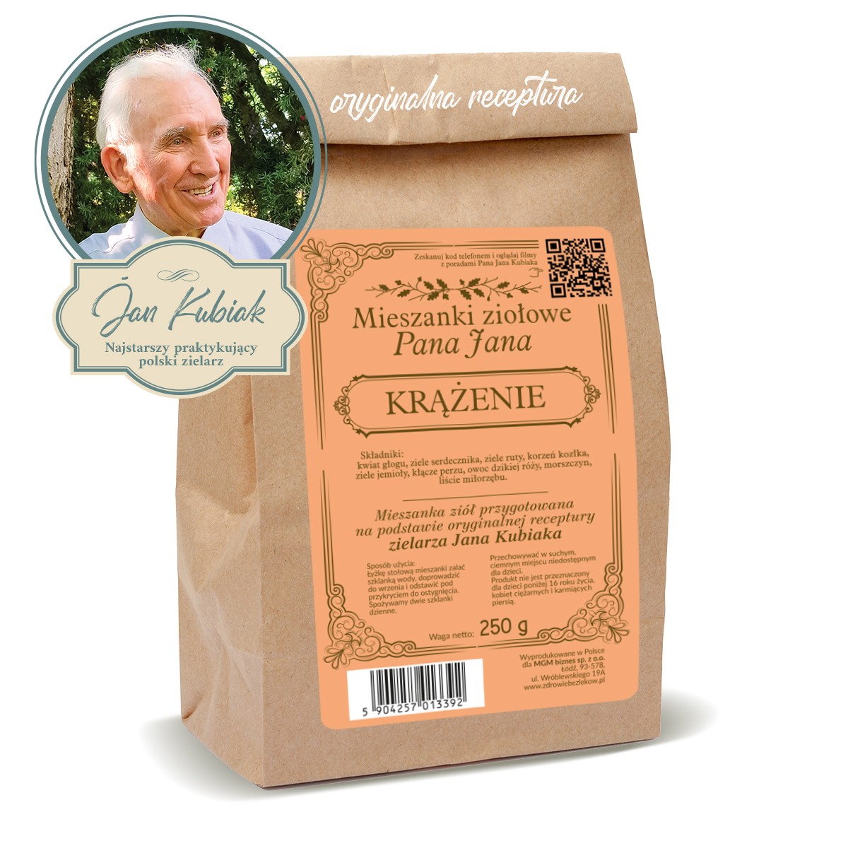 Zioła Pana Jana Kubiaka - KRĄŻENIE - 250g - 5925