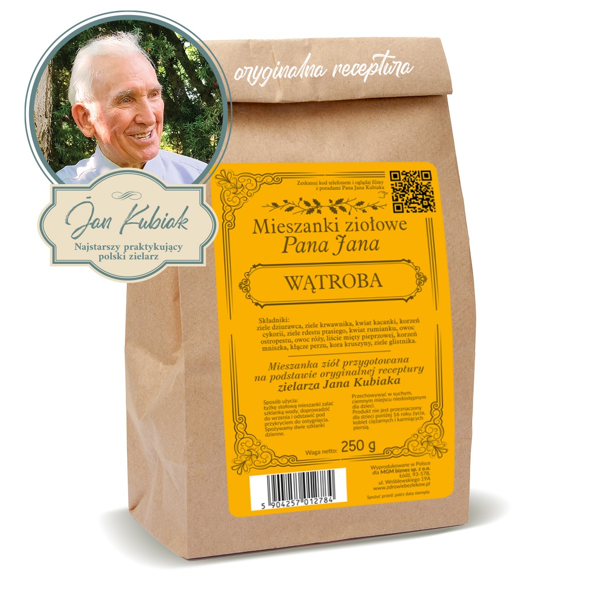 Zioła Pana Jana Kubiaka - WĄTROBA - 250g - 5928