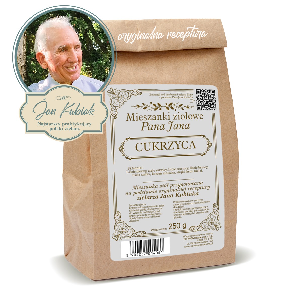 Zioła Pana Jana Kubiaka - CUKRZYCA - 250g - 6012
