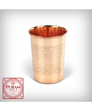 Grawerowany miedziany kubek - PURAM - 300ml - 6023