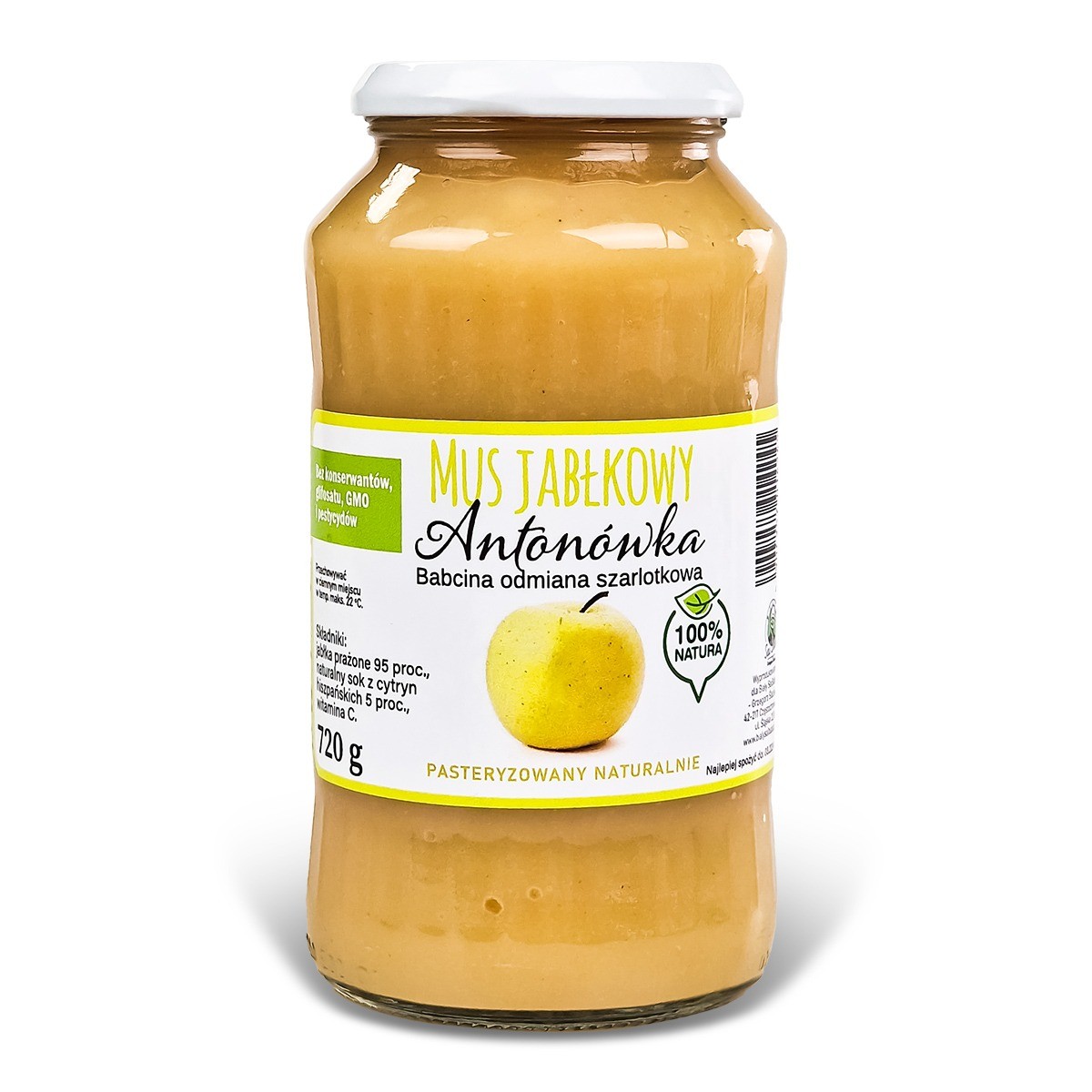 Mus jabłkowy - Antonówka - 720 g - 6136