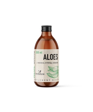 Aloe Sano - Organiczny aloes z imbirem, cytryną i miodem - 500 ml - 6165