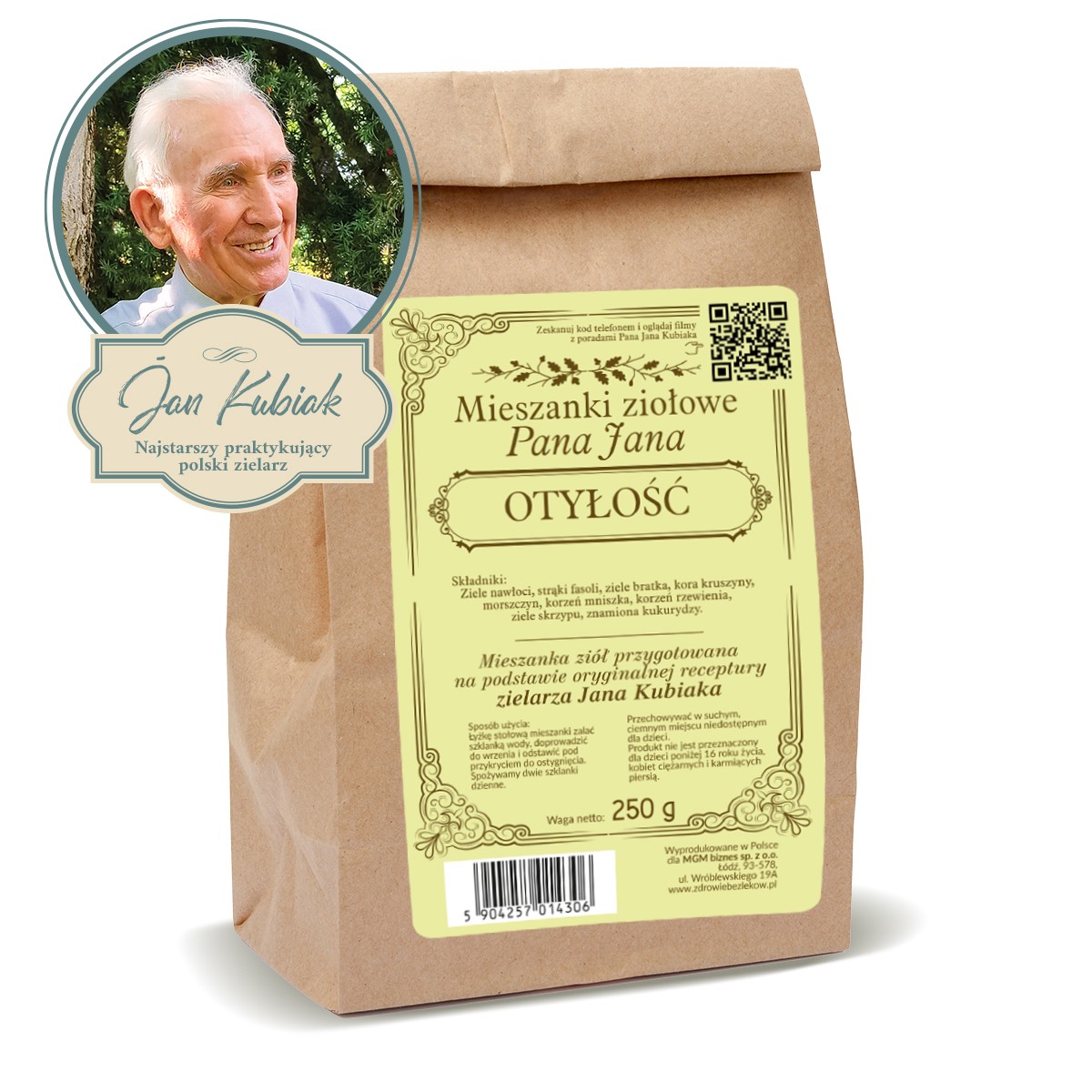 Zioła Pana Jana Kubiaka - OTYŁOŚĆ - 250g - 6167