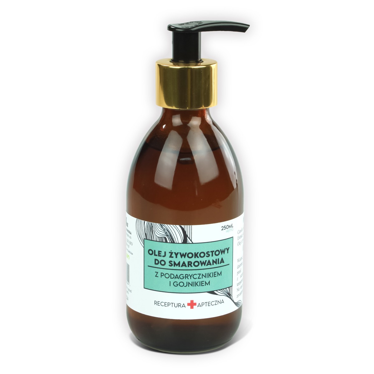 Olej żywokostowy z podagrycznikiem i gojnikiem - 250 ml - 6220