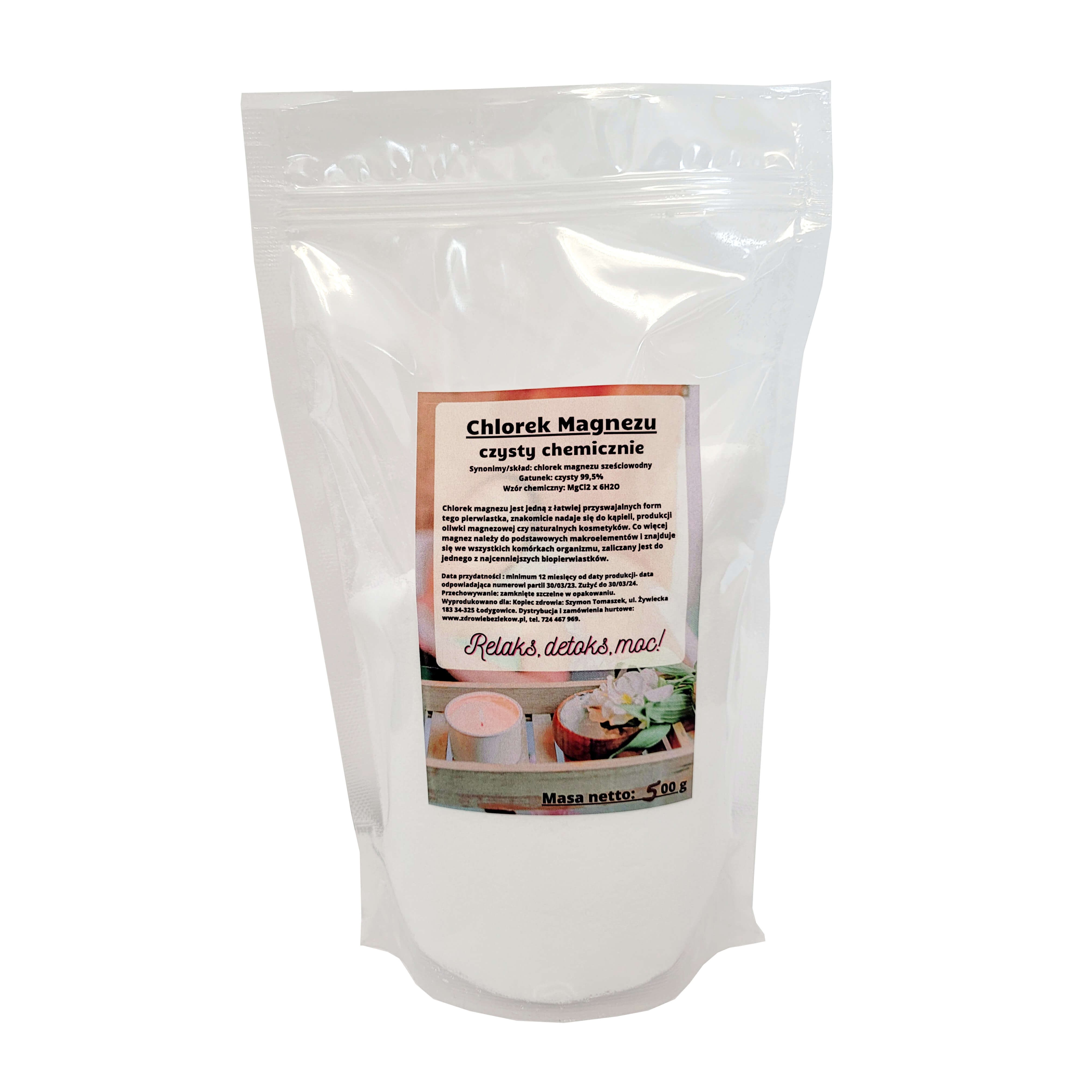 Czysty chlorek magnezu - 99,5% - 500 g - 6274