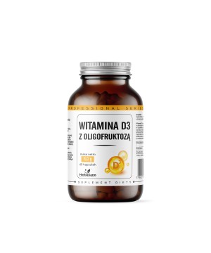 Witamina D3 z oligofruktozą - HerbaSano - 60 kapsułek - 6278