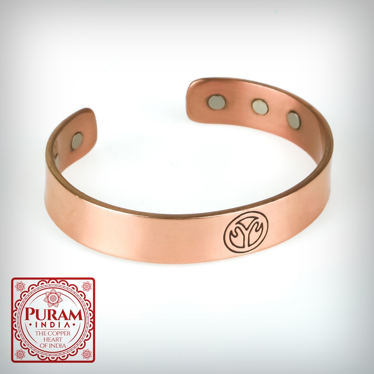 PURAM Miedziana bransoletka - BARAN - 6322