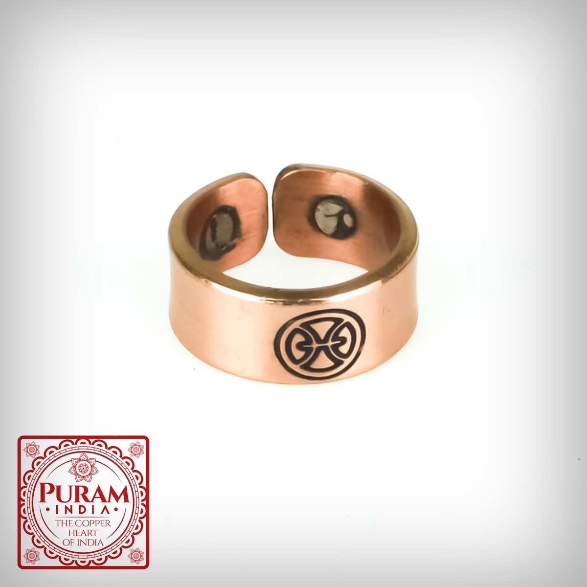 Miedziany pierścionek - RYBY - 6345