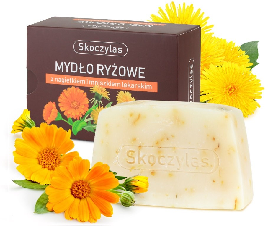 Mydło ryżowe z nagietkiem i mniszkiem lekarskim - 100 g - 6357