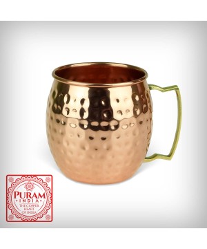 Miedziany kufel młotkowany - PURAM - 530ml - 6435
