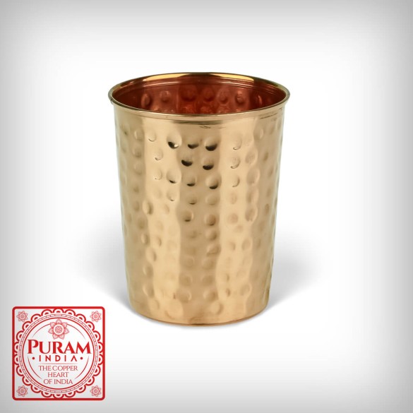 Kubek miedziany młotkowany 300 ml | PURAM