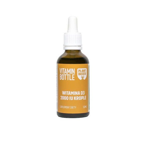 Witamina D3 2000 IU z alg w kroplach 50 ml | bNature