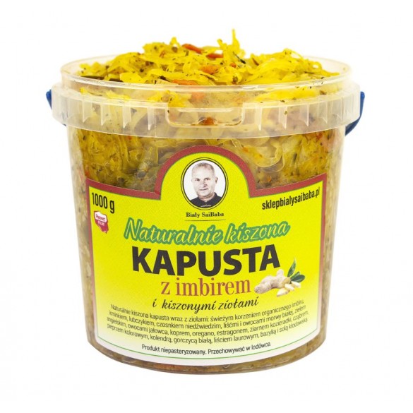Limitowana jedyna na świecie naturalna kiszona kapusta z imbirem Limitowana jedyna na świecie naturalna kiszona kapusta z imbirem