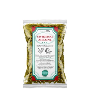 Makaron ŚWIDERKI - zielone - 250g - 6671