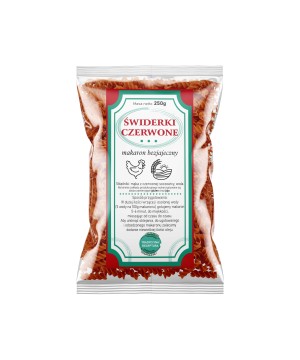Makaron ŚWIDERKI - czerwone - 250g - 6673