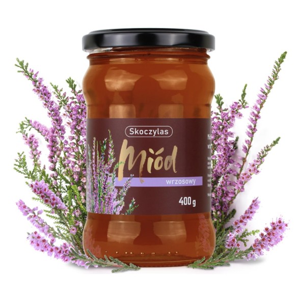 Miód wrzosowy Skoczylas 400 g | Naturalny miód pszczeli