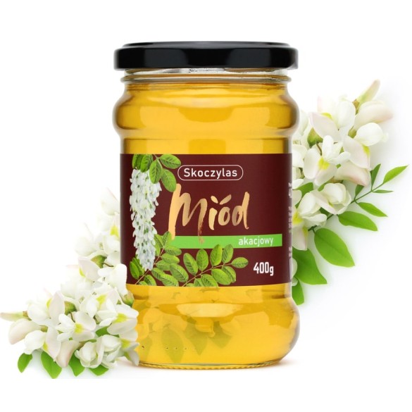 Miód akacjowy Skoczylas 400 g | Naturalny miód pszczeli