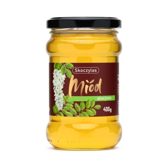 Miód akacjowy Skoczylas 400 g | Naturalny miód pszczeli