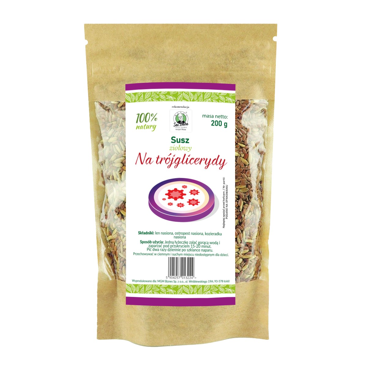 HERBATKA ZIOŁOWA NA TRÓJGLICERYDY - 7451