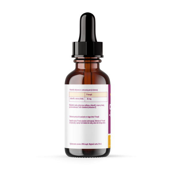 Chlorofil - suplement diety - krople - 30ml - Herbasano