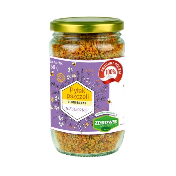 Pyłek pszczeli selekcjonowany – Wrzos 250 g | Naturalny produkt pszczeli