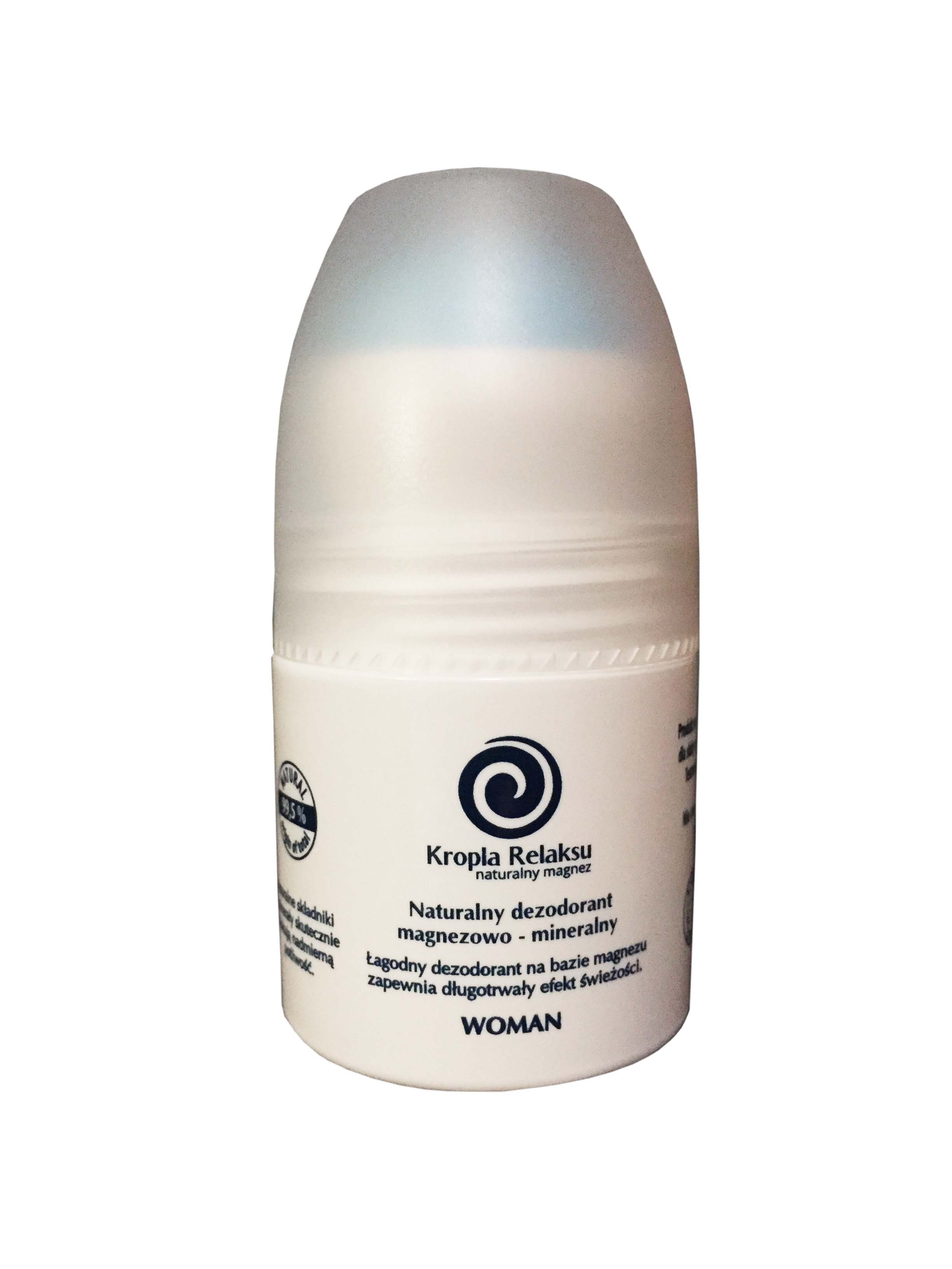 Naturalny dezodorant magnezowy Kropla Relaksu bez aluminium but. 60ml. Woman - 807