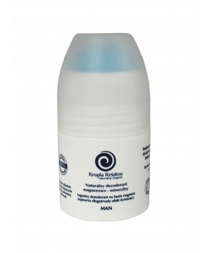 Naturalny dezodorant magnezowy Kropla Relaksu bez aluminium but. 60ml. Man - 809