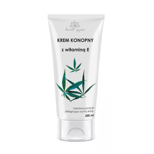 Krem konopny z witaminą E 200 ml - Kwiat Życia