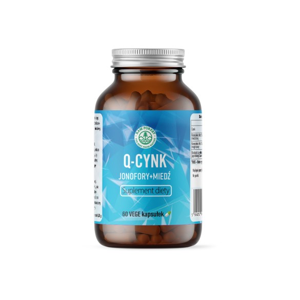 Q-Cynk - suplement diety - 60 kapsułek - RawForest