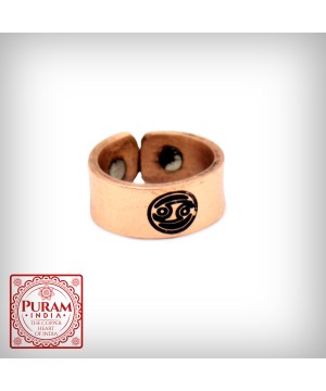 Miedziany pierścionek - RAK