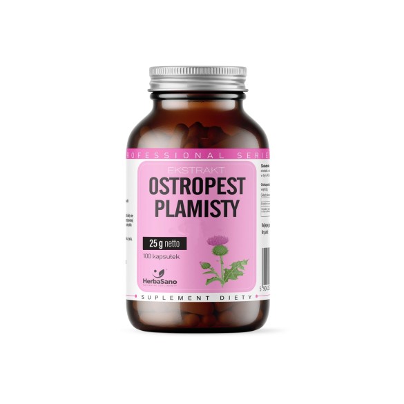 Ostropest plamisty ekstrakt - suplement diety - 100 kapsułek - HerbaSano Ostropest plamisty ekstrakt - suplement diety - 100 kapsułek - HerbaSano