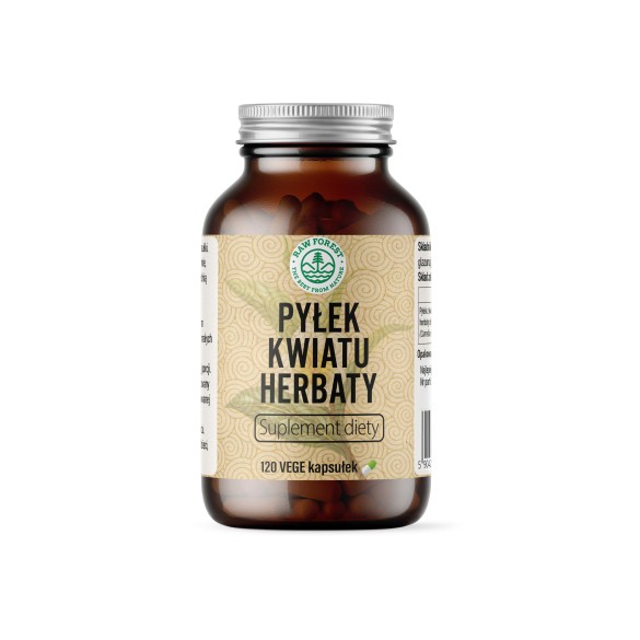 Pyłek kwiatu herbaty - suplement diety - 120 kapsułek - RawForest