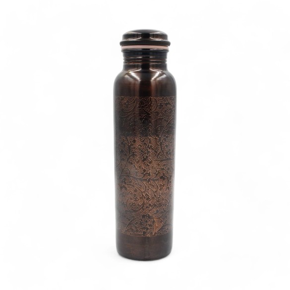 Butelka miedziana Klasyczna Grawerowana 1000 ml | PURAM