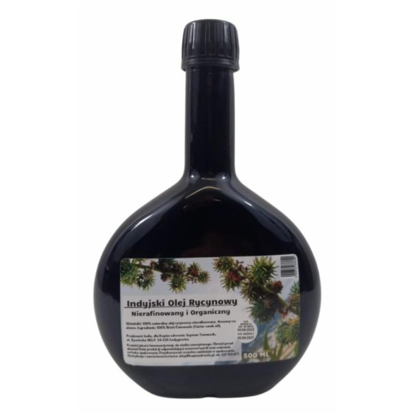Indyjski olej rycynowy - 500 ml - Kopiec Zdrowia